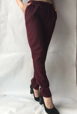 Летние штаны (супер софт, диагональка), софт №19 бордовый