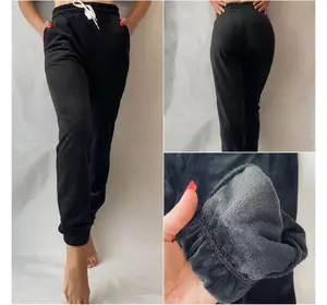 Стильные велюровые штаны, № 0170 чёрный