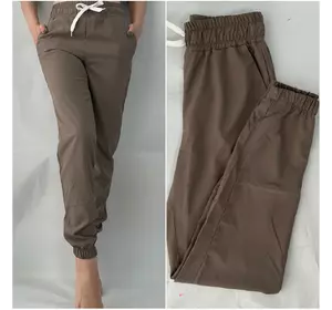 Женские летние штаны, софт №103 серо-коричневый