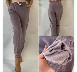 Стильные велюровые штаны, № 0170 баклажан