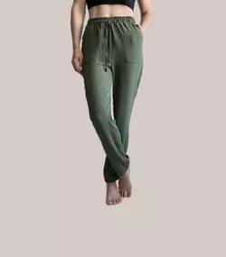Батальні легкі штани з тканини креп-жатка, хаки . мод 44