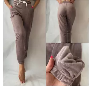Стильные велюровые штаны, № 0170 свет. фиолетовый