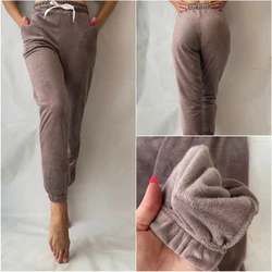 Стильные велюровые штаны, № 0170 свет. фиолетовый
