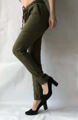 Женские летние штаны, №14 темно-зеленый