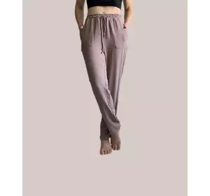Батальні легкі штани з тканини креп-жатка, беж . мод 44