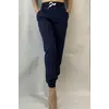 Батальные женские летние штаны, софт №103 синий