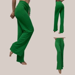 Широкие брюки в рубчик мод.№ 99 зелені