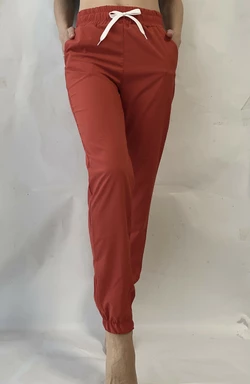 Батальные женские летние штаны, софт №103 терракота