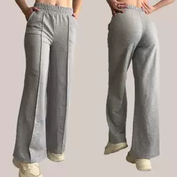 Жіночі широкі штани з стрілками мод. 96 сірі