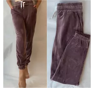 Стильні велюрові штани, № 170 фіолетові