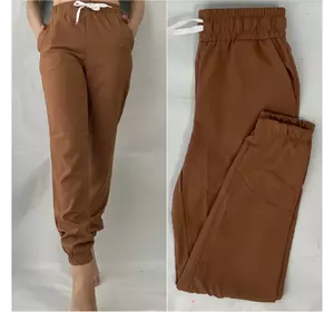 Женские летние штаны, софт №103 желто-коричневый