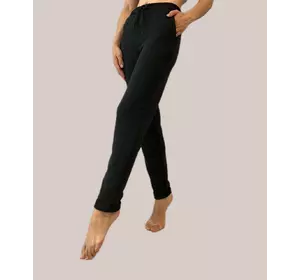 Трендові женочі штани модель 69 чорні БАТАЛ