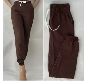 Женские летние штаны, софт №103 тем.коричневый