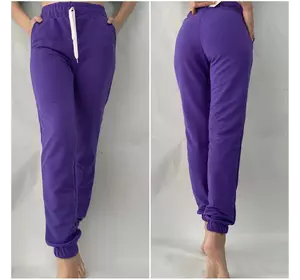 Стильные трикотажные штаны, № 160 фиолетовый