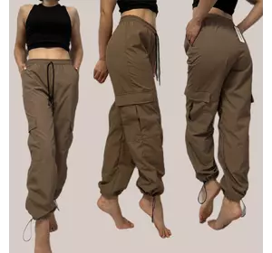 Стильні жіночі штани карго № 88 беж