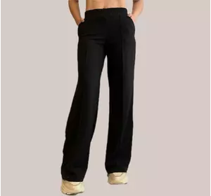 Батальні жіночі широкі штани з стрілками мод. 96 чорні