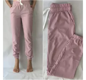 Женские летние штаны, софт №103 грязно розовый